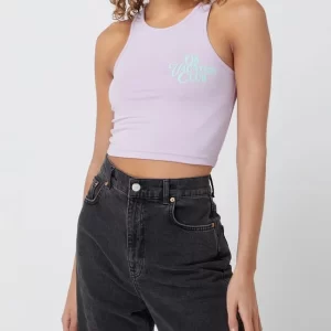 On Vacation Crop Top Mit Logo – Flieder 13