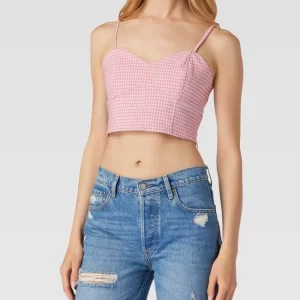 REVIEW Crop Top Mit Vichy-Karos – Pink 13