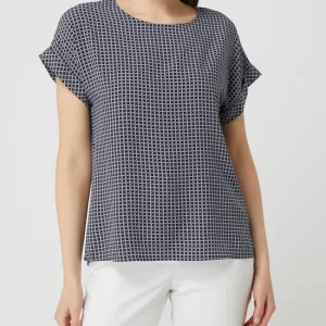 Montego Blusenshirt Mit Allover-Muster – Dunkelblau 13