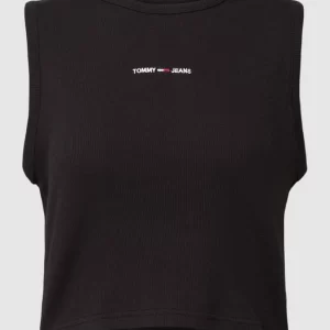 Tommy Jeans Crop Top Mit Label-Stitching Modell ‘CROP’ – Schwarz 9