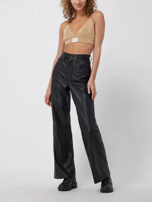 Calvin Klein Jeans Crop Top Aus Lyocellmischung – Sand 1