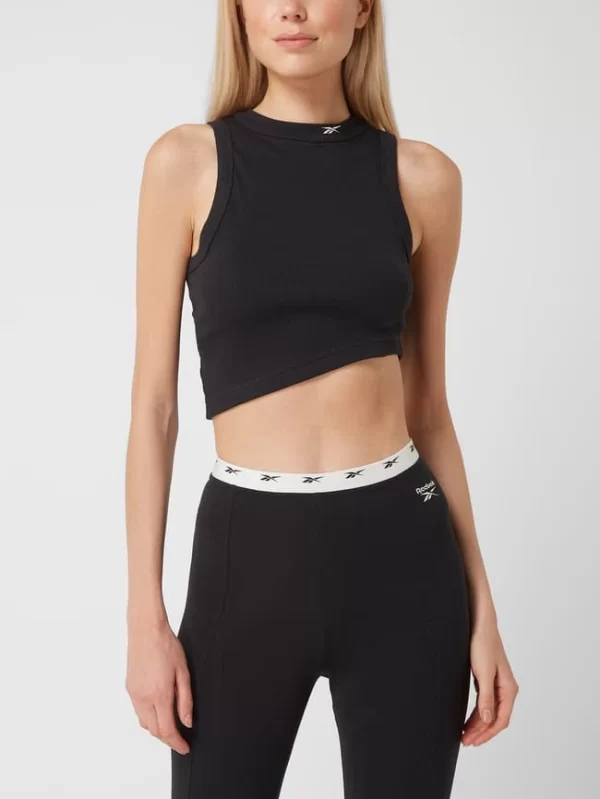 Reebok Active Crop Top Mit Logo – Schwarz 5