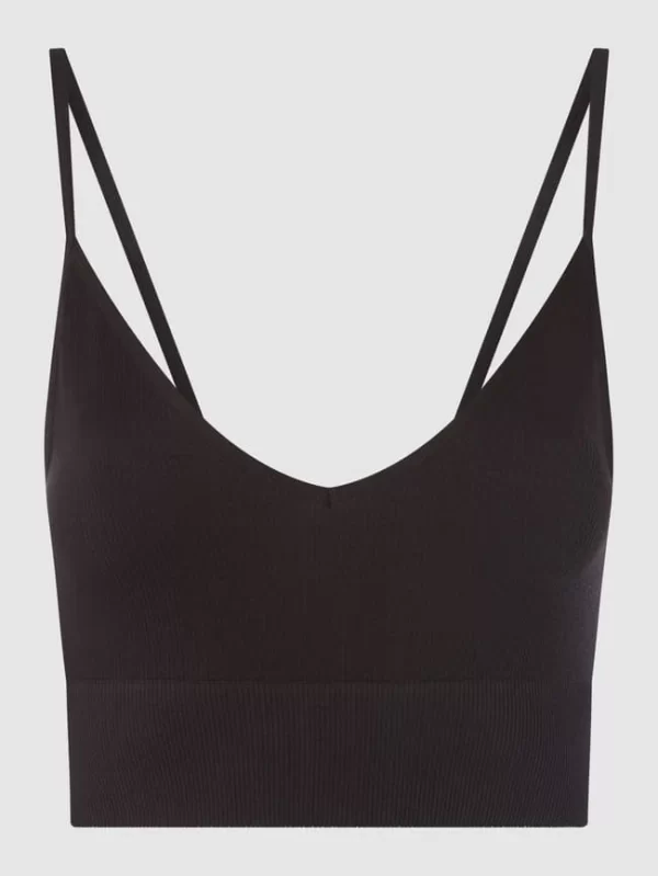 Only Crop Top Mit Stretch-Anteil Modell ‘Vicky’ – Schwarz 1